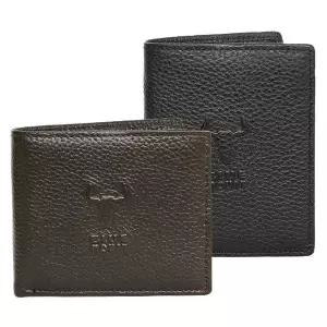 남성용 소가죽 반지갑 중지갑 핸드백 블루마운트 스타일 지갑 (WFJ6D56)