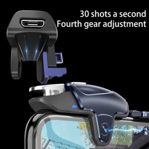 [호환품]AK02 게임 트리거 버튼 자동 클릭 미끄럼 방지 전도성 실리콘 치킨 먹는 IOS/안드로이드 폰과 호환