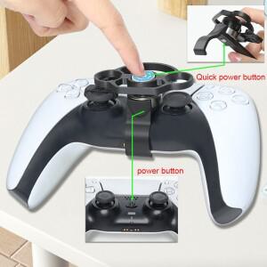 [호환품]PS5 Pro/Slim 게임 컨트롤러 용 미니 소형 호환 스티어링 휠 1PCS 레이싱 부착 액세서리