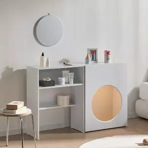 /바이탈버브 아르코 다용도 수납장 콘솔세트+거울