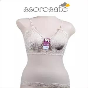 끈캡 레이스 내장 망사 끈브라런닝-2가지색상 (WFJ68MT)