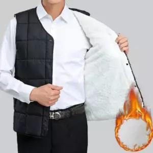 겨울 필수 아이템 퍼 경량 기모 조끼 무지 베스트 (WFK6DOB)