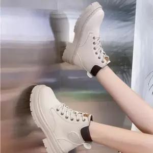 여자 사계절 캐주얼 데일리 하이 통굽 워커 부츠 신발 (WFK6DPN)