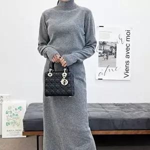 가을 니트 원피스 겨울원피 목폴라 데일리 세트 (KYR-WFH6950)