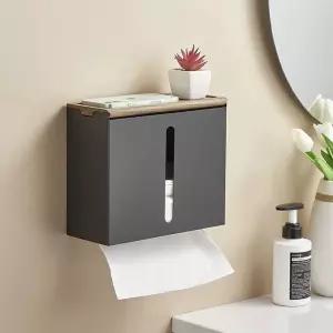 화장실 핸드 타올 케이스 벽걸이형 홀더 원목 상자