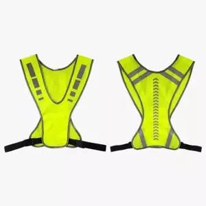 조끼 안전 반사 형광 작업 공사 교통 야간 러닝 형광 빛반사 라이딩 (WFK7U6P)