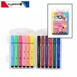 사인펜 삼각 12색 핑크 (WFJS7JX)