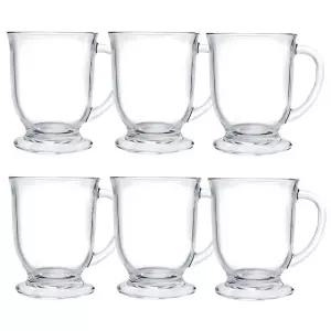 머그컵 유리컵 440ml 6개입 고급스러운 커피컵 티컵 (WFK6LRG)