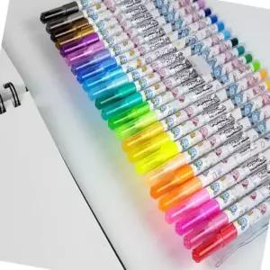 24색 향기펜 핑크색 12개입 아동용 필기구 유치원 캐릭터 사인펜 (WFK6M83)