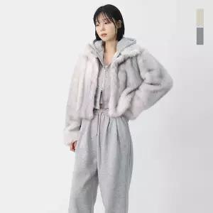 스콰즈 여자 캐주얼 하이넥 퍼자켓 페이크퍼 시어링 아우터 SPPA002