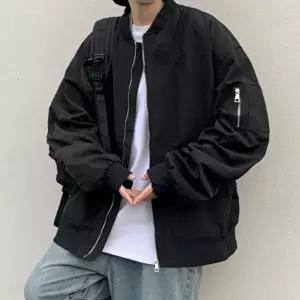 [모로엠]남성 오버핏 포켓 블루종 라운드넥 아우터 DMS-JUA-Q4121582