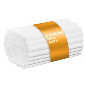 Dirvcp 60개 필터 교체용 로드 프리미엄 면 리필(휴대용 USB 미니 쿨 미스트 (60, 4인치)