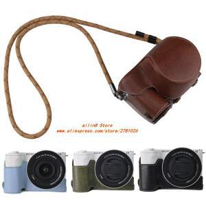 소니 알파 ZV-E10 카메라 가방 zve10II 큐트 보호 쉘 PU 패션 페이스 클립