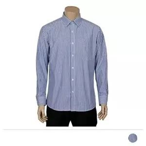 [모로엠]크리슨 유니크 스트라이프 셔츠 긴팔 ON-SHA-QWFL94D1