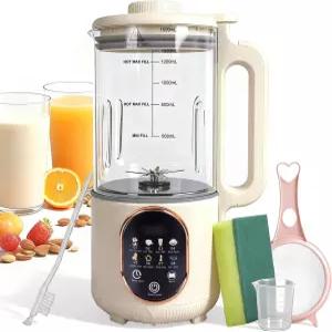 10-in-1 견과류 우유 제조기 50온스 자동 식물성 귀리 두유 스무디 및 주스를 만들 수 있으며 시작 지연