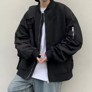 남성 오버핏 포켓 블루종 라운드넥 아우터 DMS-JUA-Q4121582