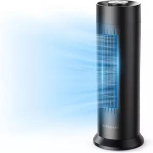 DR.타워 선풍기 준비하기 28dB 조용한 책상 3단 속도 80° 진동 탈착식 세척 가능한 칼날 없는 디자인