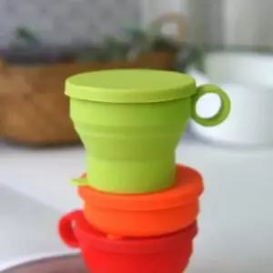 뉴 실리콘 접이식 컵 물컵 실리콘컵 캠핑컵 접 물컵 실리콘컵 캠핑컵