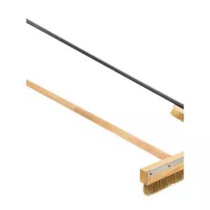 브러쉬 우드 피자 화덕 손잡이 그릴 짧은 스크레이퍼 밀대