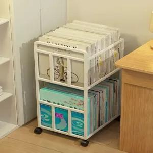 북트레일러 철제 북카트 바퀴 책꽃이 북유럽 정리 사무용