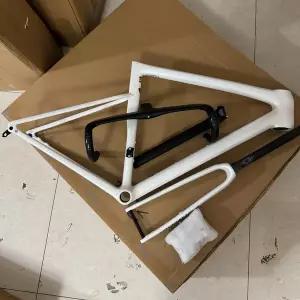 자전거프레임 히 숨겨진 카본 파이버 로드 바이크 SL8 프레임 쓰루 액슬 700C 디스크 브레이크