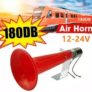 에어혼 화물차 크락션 슈퍼 시끄러운 자동차 에어 호른 12v/24v 알람 180dB 전기 공기 압축기 신호 트럭 바