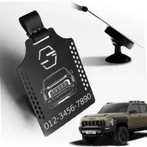 주차번호판 차량 주차 블랙 번호판