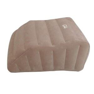 컴포트 축 바디 포지션 웨지 팽창식 다리 베개, 가벼운 휴대용 팽창식 다리 받침대 - 카푸치노