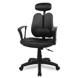 엔젤 CW 고급요추헤더형 블랙바디 의자 12colors