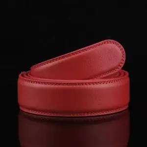 리필 레드 벨트띠 교체용 남성 소가죽 허리띠 자동버