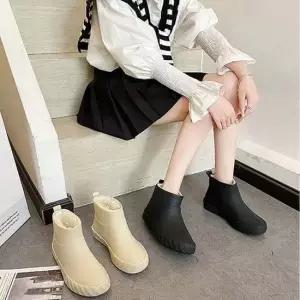 여자 털 내피 겨울 숏 장화 앵클부츠 레인부츠 작업화 레인부츠 장화 설거지장화 작업화 방수신발