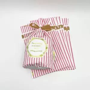 리본 선물포장 봉투 답례품 구디백 핑크 ST 50매 선물가방 포장 행사 사은품 유치원 어린이집