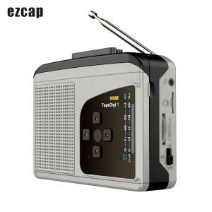 카세트 EzCap 234 테이프 플레이어 휴대용 AM FM 라디오 Tape to MP3 변환기 사운드 녹음기 내장 스피커 ezcap234
