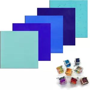 90 COE 융합 유리 용품 아트 스테인드글라스 모듬 주얼리 전자레인지용 DIY 공예품 스테인드 모자이크 제작