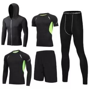 이너 트레이닝복 5종세트 헬스 남자이너웨어 런닝 레깅스 (WFJSP20)