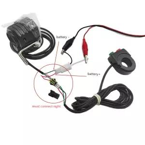 전기 자전거 전동 경적 방수 헤드라이트 세트 전면 헤드라이트와 12W 36V 48V 라이트