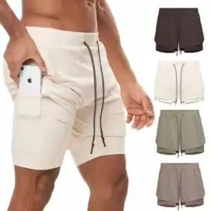 트레이닝바지 투인원 트레이닝팬츠 짐웨어 속팬츠 스포츠바지 (WFJSPDB)