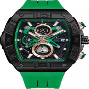 티트레이스 남성 아날로그 방수 패션 데이트 손목시계 크로노그래프 스켈레톤 토나우 시계 스포츠