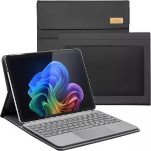 Microsoft Surface Pro 12 (2025)용 CoBak 케이스 멀티 앵글 스탠드가 있는 프리미엄 비즈니스 커버 내장