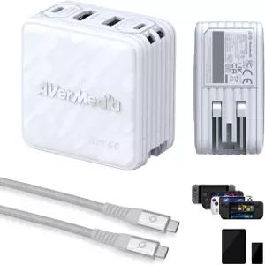 AverMedia Elite Go - 스트리밍용 USB-C 캡처 카드 4K60 HDMI 출력 1080p60 녹화 휴대용 스위치 2 TV 독