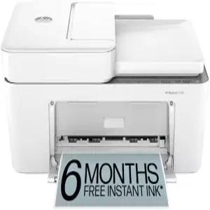 DeskJet 4258E 올인원 무선 잉크젯 프린터 컬러 스캐너 복사기 팩스 듀얼 밴드 Wi-Fi 자동 문서 공급기 H-P