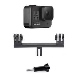 고프로 호환 액션캠 알미늄 더블 헤드 마운트 거치대 LED 라이트 W4CE7AF