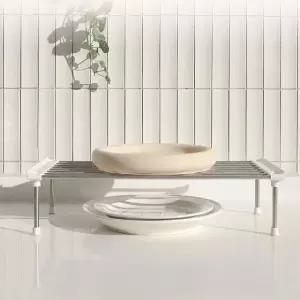 적층가능한 주방정리 선반-1단 싱크대하부장 주방용품 보조 싱크대선반