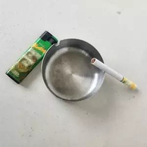 원형 스테인레스 재떨이