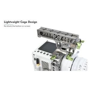 도니식 슬라이딩  상단 핸들 그립이  Lanparte 카메라 케이지 Komodo Arri 표준 로제트