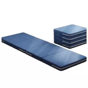 허리가 편한 접이식 1인용 수면매트 메모리폼 단단한 5CM 매트리스 자취 4단