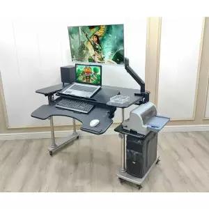 누워서 게이밍 데스크 테이블 이동식 게이밍책상 책상 각도조절 데스크탑