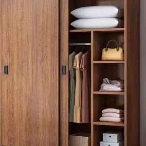 월넛 슬라이딩옷장 미닫이옷장 1000 1200 도어 이불장 드레스룸 장롱 슬림 원