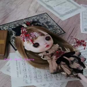 몽테조이 듀라 인형 옷 드레스 할로윈 피 묻은 어두운 화상 자국 스커트 블라이스 큐베이비 ob24