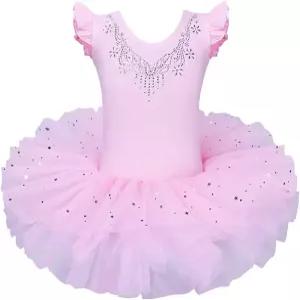 소녀들 바오훌루 발레 레오타드 풀 스커트 댄스 투투 원피스 파티 의상